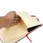 Red Dotted Grid Paper Notebook Faux Leather Hardcover Bullet dotted Journal A5 192 Page