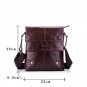 Men Genuine Leather Business Crossbody Bag Small To Work Bag Tablet Shoulder Bag