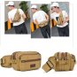 Men's Vegan Canvas Waist bag for Hiking Business Bum bag Fanny packs Chest Bag