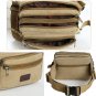 Men's Vegan Canvas Waist bag for Hiking Business Bum bag Fanny packs Chest Bag