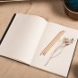 NEW B5 Classics Black Cover Blank White Drawing Book Writing Journal Sketchbook