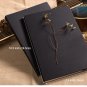 NEW B5 Classics Black Cover Blank White Drawing Book Writing Journal Sketchbook