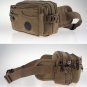 Vegan Canvas Hip Pack Wallet Fanny Pack Trek Waist Bag Belt Bum Bag - khaki
