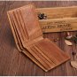 Unique Genuine Leather Men's Anti-RFID Wallet License Card Coin Organizer Purse