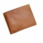 Unique Genuine Leather Men's Anti-RFID Wallet License Card Coin Organizer Purse
