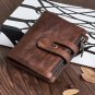 Vintage Genuine Leather Men's RFID Blocking Bifold Wallet ID Card Coin Holder