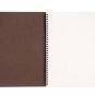 A4 Double Ring Notebook Dot Grid Spiral Journal Dotted Paper Notebook, Dark Gray