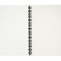 A4 Double Ring Notebook Dot Grid Spiral Journal Dotted Paper Notebook, Dark Gray