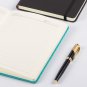 Banded Leather Hardcover Notebook, Lined Paper Journal Ruled Book, A5 192 Pages