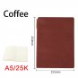 A5 Faux Leather Notebook with Pen Holder, Lined Writing Journal 256 Pages,Coffee