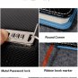 A5 Synthetic Leather Password Lock Diary Journal Lined Paper Notebook - Black