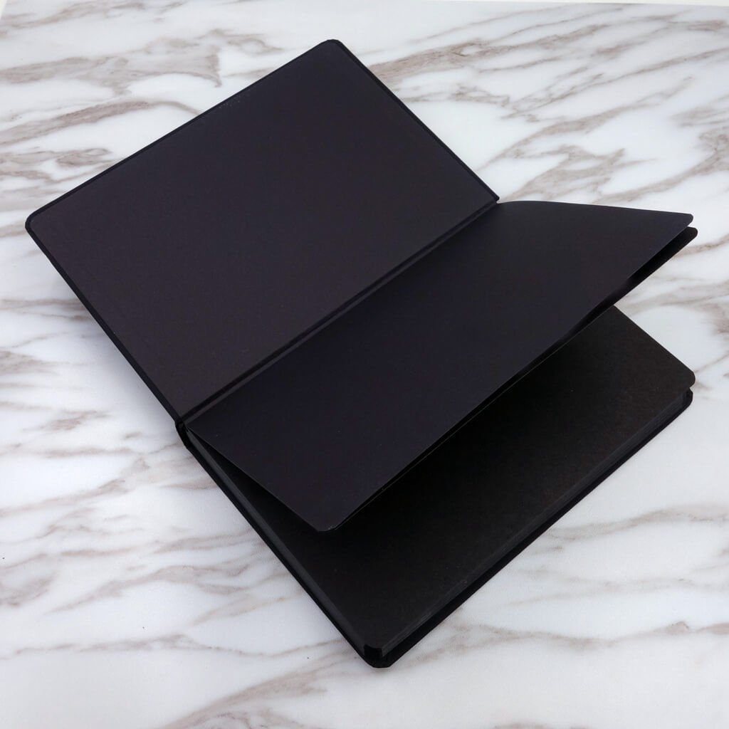 Black Cover Notebook with Black Paper Pages,Black Cardboard Hardcover ...