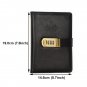 Vintage Brown Embossed Leather Art trends Journal Combination Lock Ruled Diary