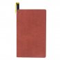 A6 Faux Leather Journal with Pen, Classic Notebook Wide Ruled 240 Pages, Brown