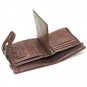 Classic Black Geniune Leather Men's RFID Blocking Short Wallet Cards Coin Purse