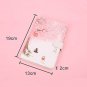 Pink Cherry Blossom Synthetic Leather Ruled Diary with illustration for Girls