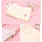 Pink Cherry Blossom Synthetic Leather Ruled Diary with illustration for Girls