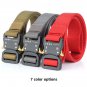 Tactical Belt, Military Style Webbing Riggers Web Belt with Heavy Duty Buckle