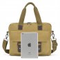 Men's Messenger Bag Plain Canvas Military Shoulder Bag 14" Laptop School bag