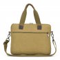 Men's Messenger Bag Plain Canvas Military Shoulder Bag 14" Laptop School bag