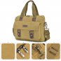 Men's Messenger Bag Plain Canvas Military Shoulder Bag 14" Laptop School bag