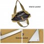 Men's Messenger Bag Plain Canvas Military Shoulder Bag 14" Laptop School bag