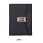 B6 Orange Cover Journal Lined Paper Diary Writing Notebook With Combination Lock