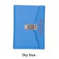 B6 Orange Cover Journal Lined Paper Diary Writing Notebook With Combination Lock