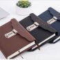 B6 Orange Cover Journal Lined Paper Diary Writing Notebook With Combination Lock