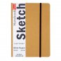 Open Bound Sketchbook Journal A5,Blank Page Paper Notebook,80 Sheets Sketch Pad