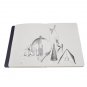 Open Bound Sketchbook Journal A5,Blank Page Paper Notebook,80 Sheets Sketch Pad