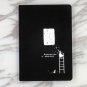 Black Paper Journal with Black Cardboard Hardcover Notebook Black Pages Sketch