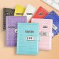 Sky Blue Synthetic Leather Traveling Journal with Combination Lock Lined Diary