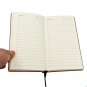 Red Pocket Size Paper Notebook for Travel, A6 Journal with Pen Holder 240 Pages