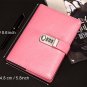 Girls Secret Diary with Password Code Lock Pink PU Leather Writing Lined Journal