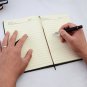 Medium A5 Leather Paper Journal to Write in, 240 Lined Pages Notebook, 5.9"*8.6"