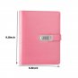 New Pink PU Leather Spiral Journal with Password Lock Refillable Dairy for Grils