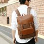 Retro Design 13L Faux Leather Backpack School Bag college Daypack water Proof