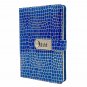 A5 Secret Diary Journal with Lock Student Lined Paper Notebook Blue Stone Cover