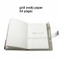 Notebookpost Forest Theme Leather Secret Lock Diary journal Dotted Grid Paper
