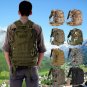Mens 35L Tactical Canvas Backpack for School Hiking Camping Bag Adjustable Strap