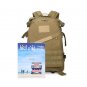Mens 35L Tactical Canvas Backpack for School Hiking Camping Bag Adjustable Strap