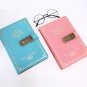 PU Leather Retro Vintage Journal Notebook Lined Paper Diary Planner with Lock