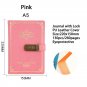 PU Leather Retro Vintage Journal Notebook Lined Paper Diary Planner with Lock