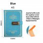 PU Leather Retro Vintage Journal Notebook Lined Paper Diary Planner with Lock