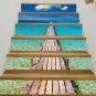 6Pcs 3D Selfadhesive Staircase Stair Riser Floor Sticker DIY Wall Decal Fashion