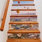 6Pcs 3D Selfadhesive Staircase Stair Riser Floor Sticker DIY Wall Decal Fashion