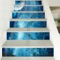 6Pcs 3D Selfadhesive Staircase Stair Riser Floor Sticker DIY Wall Decal Fashion