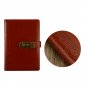 A5 Retro Leather Vintage Journal Notebook Lined Paper Diary Planner with Lock