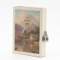 Journal Diary with Lock Hard Cover Locking Notebook Vintage Writing Book Planner